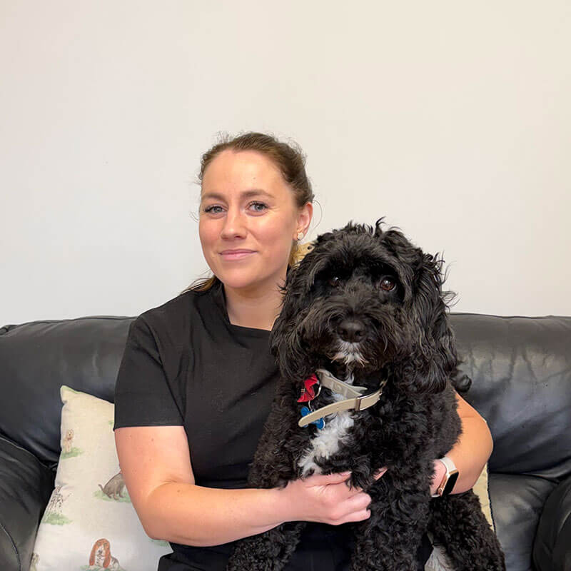 Lauren with Loki